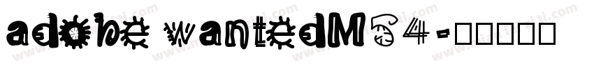 adobe wantedM54字体转换